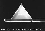 SEM image of sharpened pyramidal tip